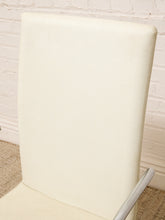Load image into Gallery viewer, Vintage Postmodern White and Chrome Cantilever Armchair
