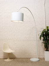 Load image into Gallery viewer, Shiny White Arc Lamp
