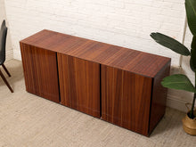 Load image into Gallery viewer, Vintage Italian High-Gloss Wood Three-Door Credenza

