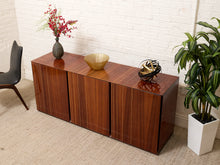 Load image into Gallery viewer, Vintage Italian High-Gloss Wood Three-Door Credenza
