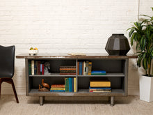 Load image into Gallery viewer, Vintage Industrial Metal Open Shelf Console Cabinet
