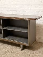 Load image into Gallery viewer, Vintage Industrial Metal Open Shelf Console Cabinet

