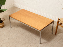 Load image into Gallery viewer, Vintage Knoll International Coffee Table with Wood Top and Chrome Frame
