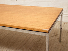 Load image into Gallery viewer, Vintage Knoll International Coffee Table with Wood Top and Chrome Frame

