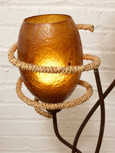 Load image into Gallery viewer, Vintage Atomic Mid-Century Two-Light Floor Lamp with Fiberglass Shades
