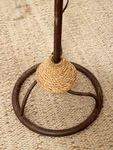 Load image into Gallery viewer, Vintage Atomic Mid-Century Two-Light Floor Lamp with Fiberglass Shades
