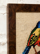 Load image into Gallery viewer, Vintage Framed Needlepoint Birds and Flowers Wall Art
