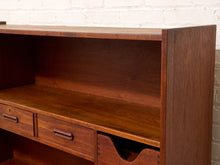 Load image into Gallery viewer, Vintage Mid-Century Modern Teak Secretary Desk with Fold-Down Writing Surface
