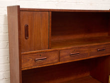 Load image into Gallery viewer, Vintage Mid-Century Modern Teak Secretary Desk with Fold-Down Writing Surface
