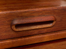 Load image into Gallery viewer, Vintage Mid-Century Modern Teak Secretary Desk with Fold-Down Writing Surface
