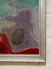 Load image into Gallery viewer, Color Interlude Framed Abstract Painting with Red, Blue, Yellow, and Orange Forms
