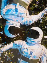 Load image into Gallery viewer, Surreal Astronauts in Forest Framed Art Print
