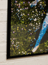 Load image into Gallery viewer, Surreal Astronauts in Forest Framed Art Print

