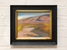 Load image into Gallery viewer, Desert Light by Spencer Collins Framed Landscape Painting in Blush, Ochre and Blue
