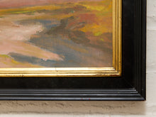 Load image into Gallery viewer, Desert Light by Spencer Collins Framed Landscape Painting in Blush, Ochre and Blue
