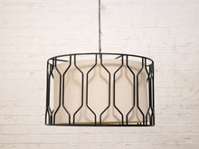 Load image into Gallery viewer, West Elm Honeycomb Drum Pendant Light
