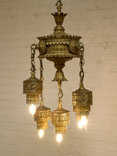 Load image into Gallery viewer, Bohemian Art Deco, Moroccan Style Hanging Chandelier
