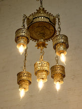 Load image into Gallery viewer, Bohemian Art Deco, Moroccan Style Hanging Chandelier
