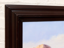 Load image into Gallery viewer, Vintage California Desert Landscape Painting with Cactus and Mountain View
