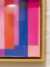 Load image into Gallery viewer, Colorful Geometric Abstract Painting in Pink, Purple &amp; Cobalt
