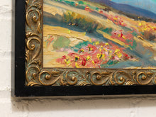 Load image into Gallery viewer, Desert Wildflowers by Spencer Collins Framed Landscape Painting with Mountains
