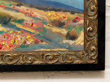 Load image into Gallery viewer, Desert Wildflowers by Spencer Collins Framed Landscape Painting with Mountains
