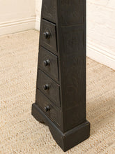 Load image into Gallery viewer, Vintage Asian Carved Wood Pagoda Jewelry Chest with Drawers
