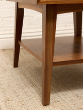 Load image into Gallery viewer, Mid-Century Modern Walnut Nightstand with Single Drawer
