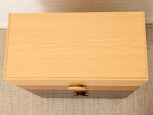 Load image into Gallery viewer, Modern Two-Tone Wood Five-Drawer Tall Dresser with Sculptural Half-Moon Pulls
