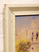 Load image into Gallery viewer, Framed Village Fountain Scene in the Manner of Alfredo Gálvez Suárez
