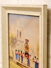 Load image into Gallery viewer, Framed Village Fountain Scene in the Manner of Alfredo Gálvez Suárez

