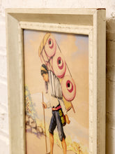 Load image into Gallery viewer, Framed Folk Art Vendor Scene in the Manner of Alfredo Gálvez Suárez
