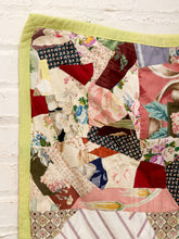 Load image into Gallery viewer, Pastel Patchwork Quilt with Floral, Check, and Geometric Vintage Fabrics
