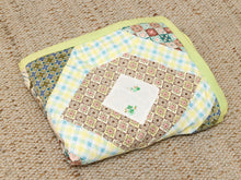Load image into Gallery viewer, Pastel Patchwork Quilt with Floral, Check, and Geometric Vintage Fabrics
