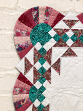 Load image into Gallery viewer, Pink and Green Pattern Quilt

