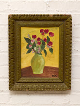 Load image into Gallery viewer, Flowers in Vase with Yellow Background

