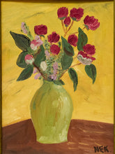 Load image into Gallery viewer, Flowers in Vase with Yellow Background
