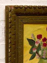 Load image into Gallery viewer, Flowers in Vase with Yellow Background
