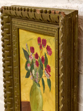 Load image into Gallery viewer, Flowers in Vase with Yellow Background
