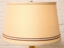 Load image into Gallery viewer, Vintage Brutalist Textured Ceramic Table Lamp with Geometric Relief
