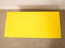 Load image into Gallery viewer, Vintage Hollywood Regency Yellow Campaign Writing Desk
