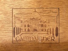 Load image into Gallery viewer, Vintage Hollywood Regency Yellow Campaign Writing Desk
