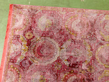 Load image into Gallery viewer, Vintage Persian Style Distressed Red Area Rug
