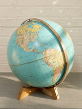 Load image into Gallery viewer, Vintage Mid-Century Globe Sculpture with Sculptural Base
