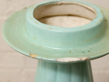 Load image into Gallery viewer, Seafoam Green Sculptural Ribbed Ceramic Vase

