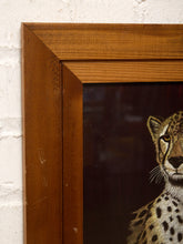 Load image into Gallery viewer, Vintage Framed Cheetah Portrait by M. Brica
