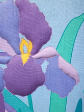 Load image into Gallery viewer, Vintage Modernist Purple Iris Botanical Artwork
