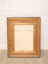 Load image into Gallery viewer, Vintage Framed Mountain Lake Landscape Painting with Birch Trees
