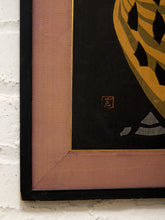 Load image into Gallery viewer, 1967 Korean Modernist Owl Artwork with Provenance
