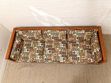 Load image into Gallery viewer, Vintage Mid-Century Sofa with Tiki Fabric
